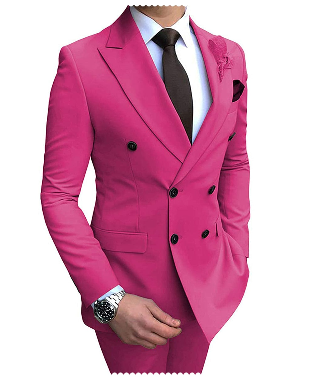 "The Upper Class" Men's Double-Breasted Suit