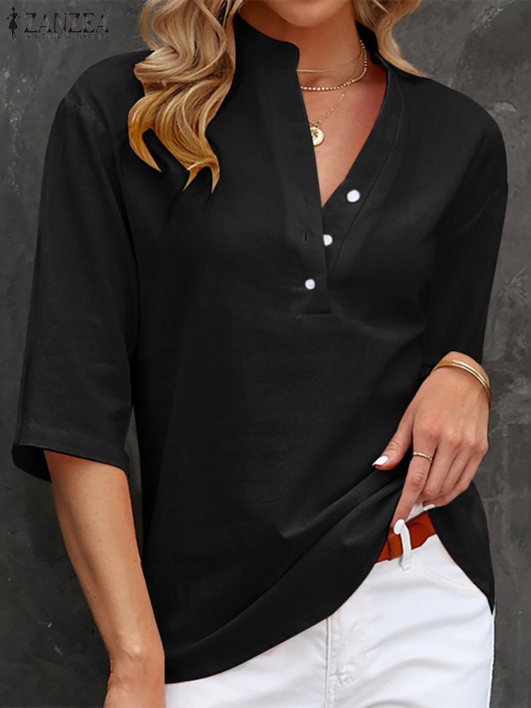 Women's V-Neck Cotton Top