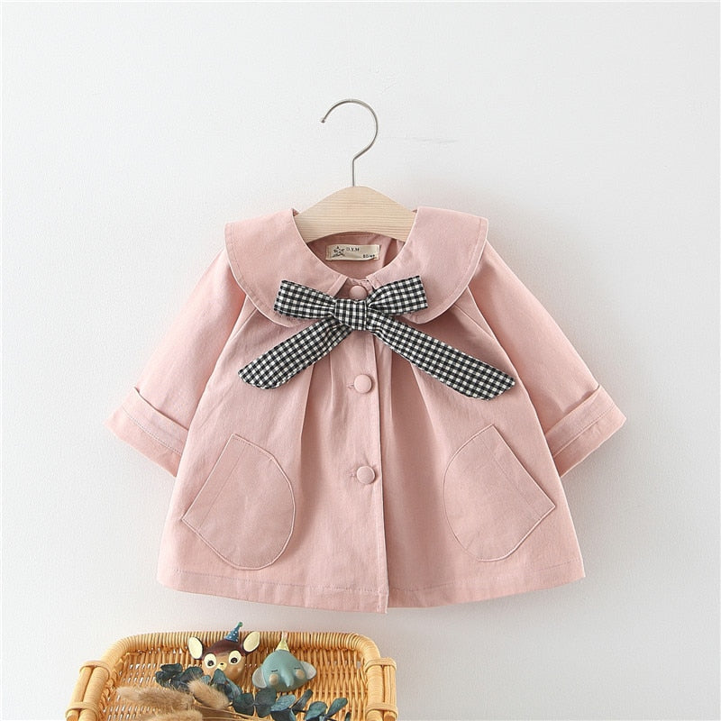 Girls Windbreaker Trench Coat