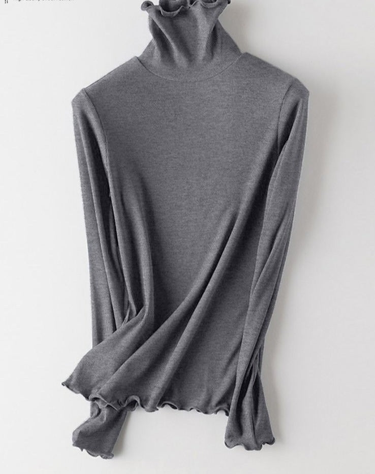 Long Sleeve Autumn Turtleneck Top