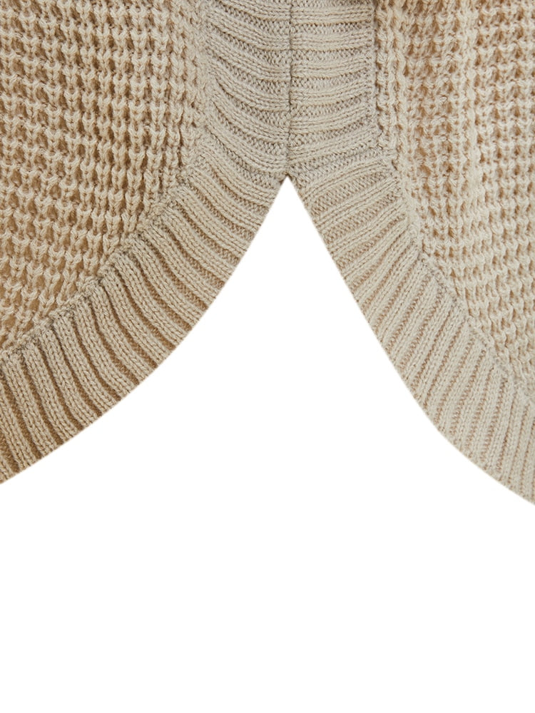 Long Sleeve Khaki Turtleneck