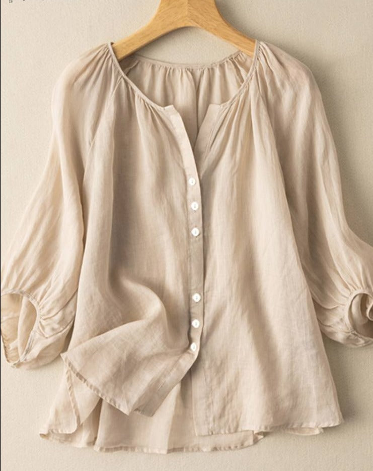 Long Sleeve Casual Blouse