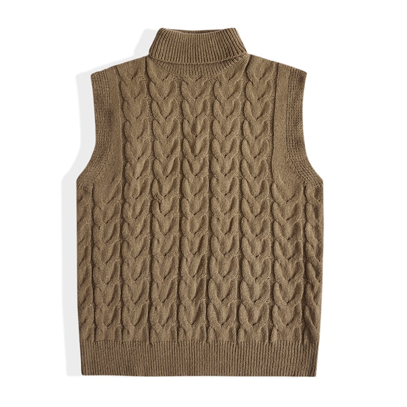 Plus Size Cable Knit Sweater Vest