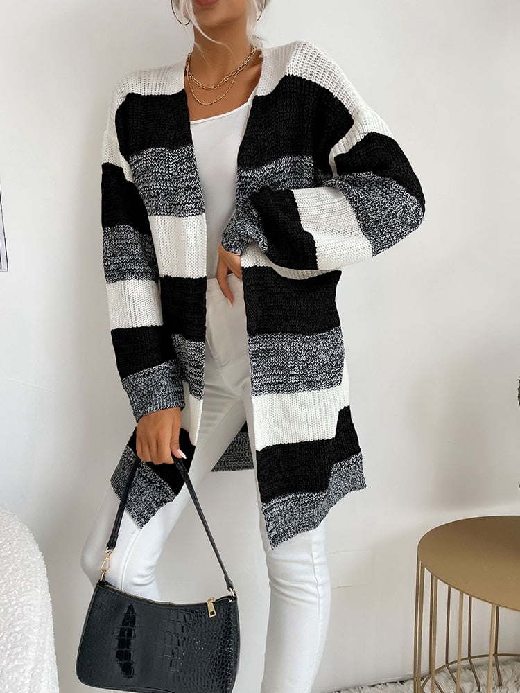 Long Sleeve Knitted Cardigan