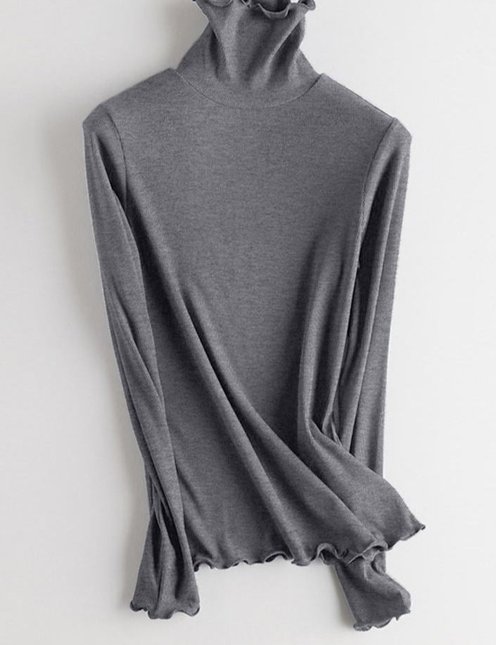 Long Sleeve Autumn Turtleneck Top