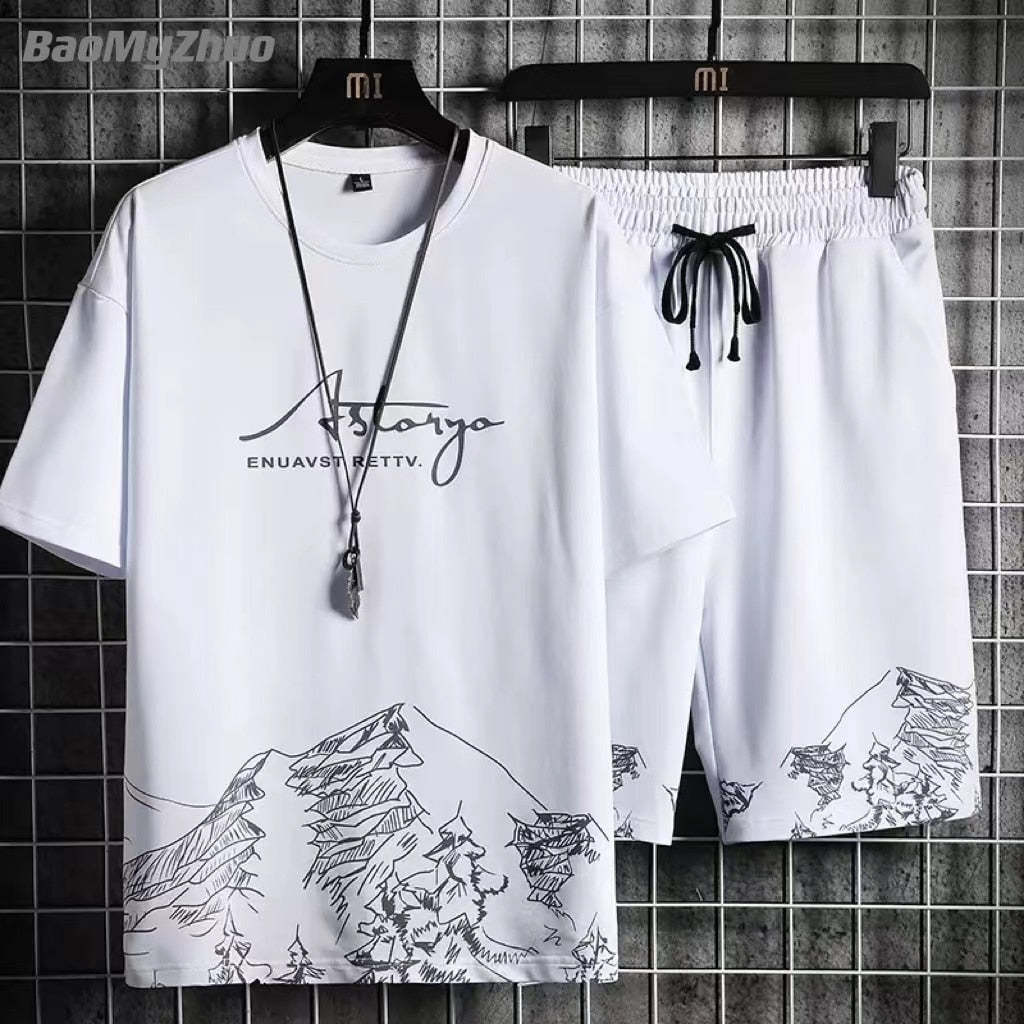 Short-Sleeved T-Shirt and Shorts Set