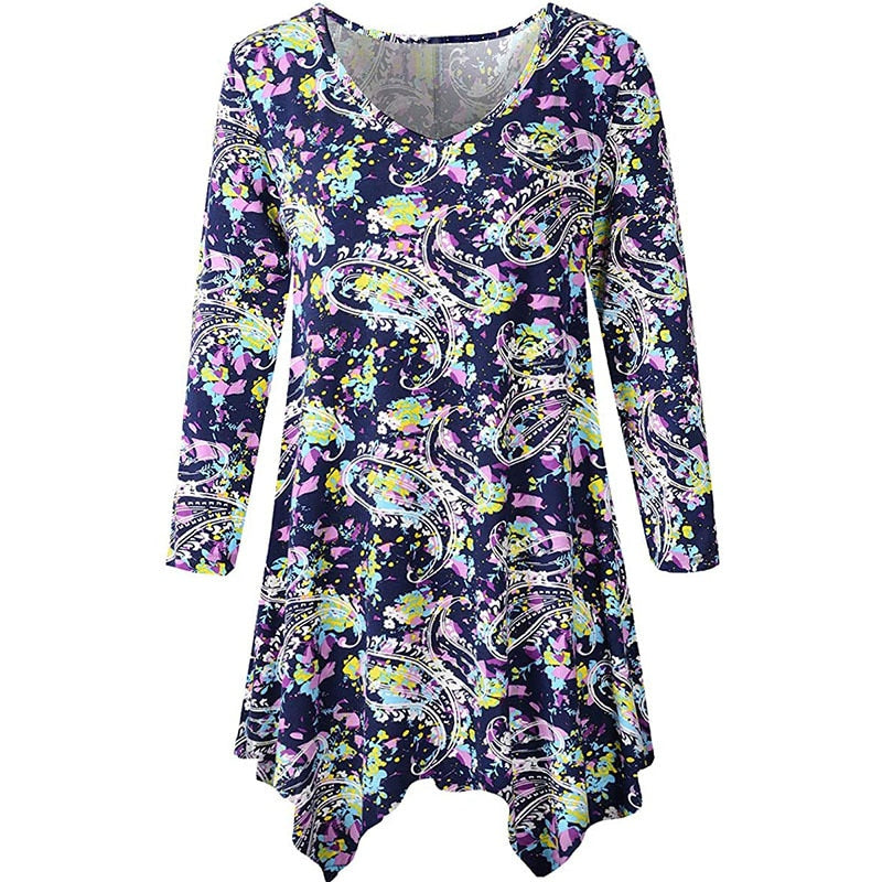 6XL Plus Size Floral Top