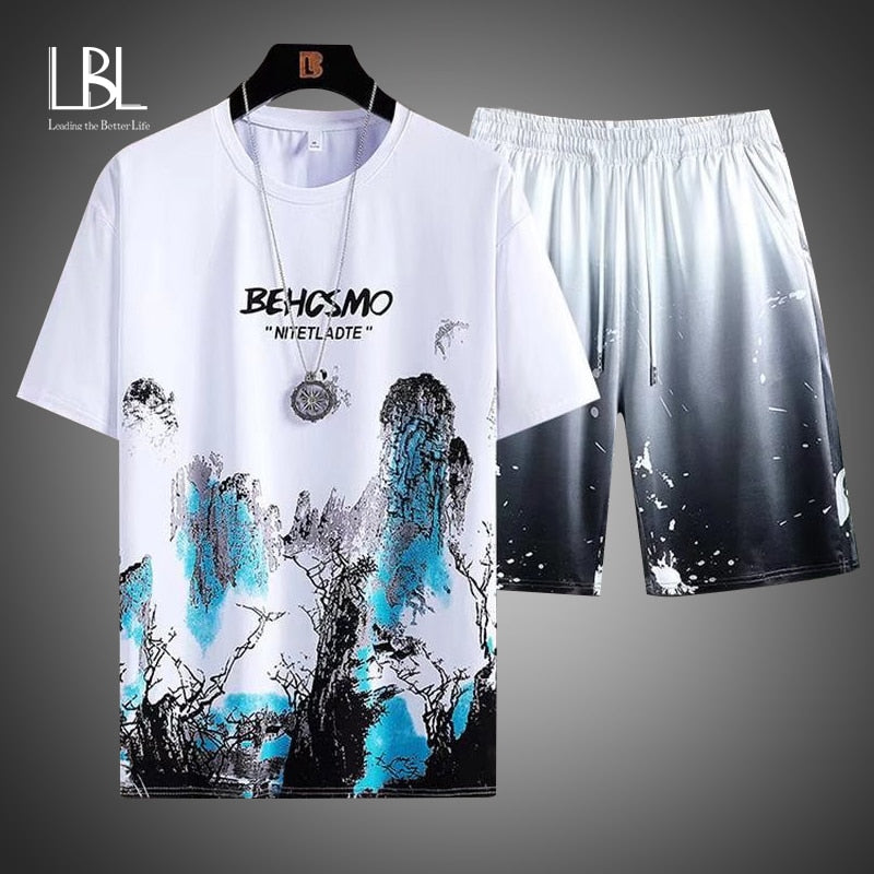 **NEW **Men's 2Piece Casual Short Set