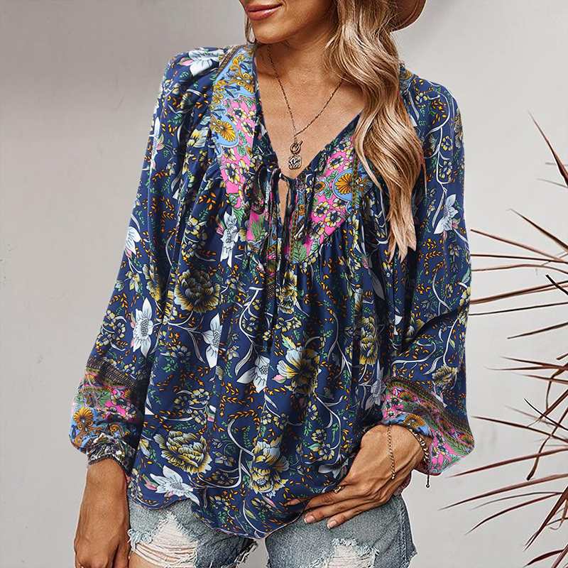 Bohemian Fashion Floral Blouse