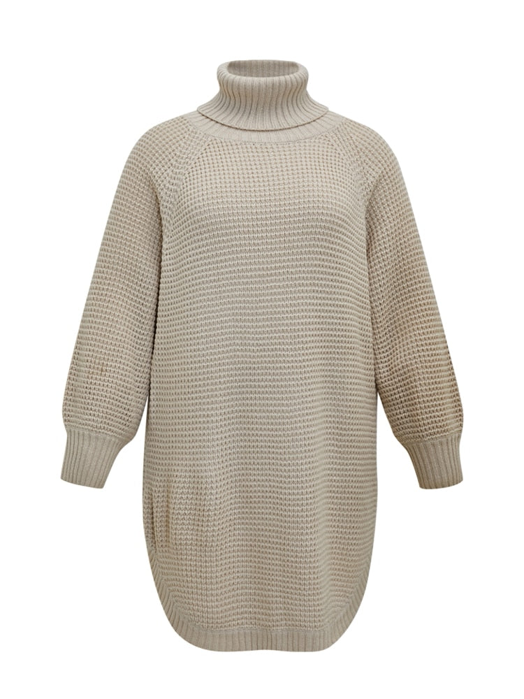 Long Sleeve Khaki Turtleneck