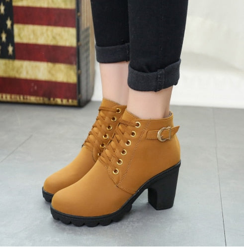 Ladies Suede Ankle Boots