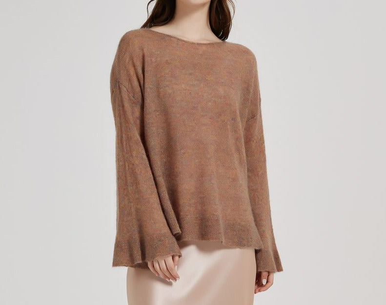 Mohair Knitted Pullover Sweater