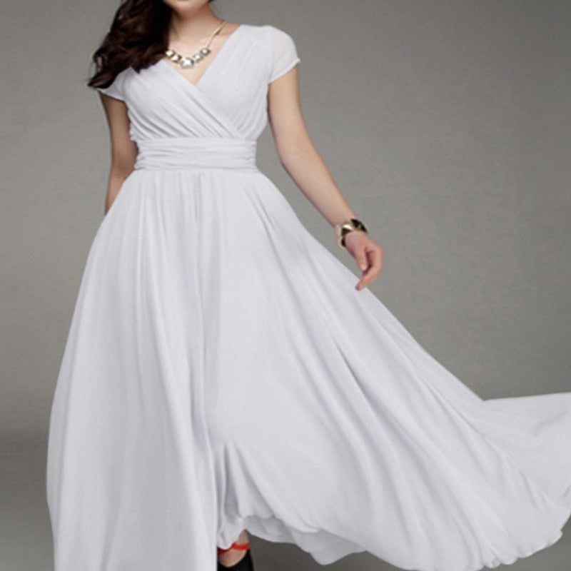 Plus Size Floor-length Elegant Dress