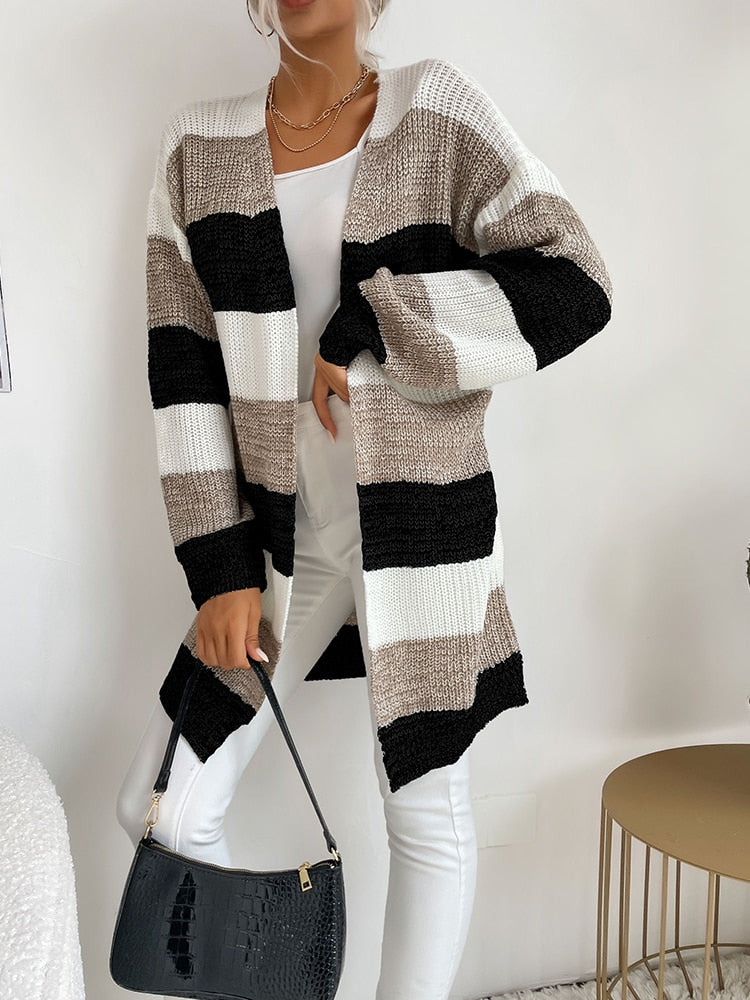 Long Sleeve Knitted Cardigan