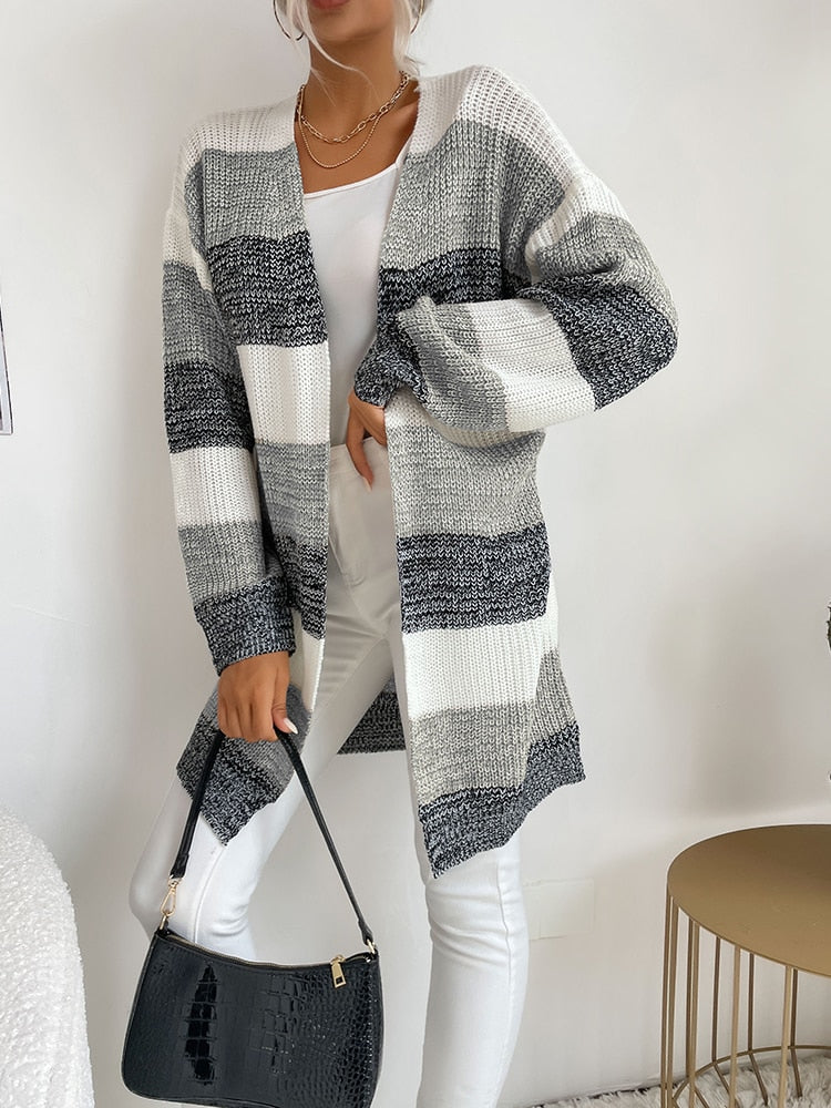 Long Sleeve Knitted Cardigan