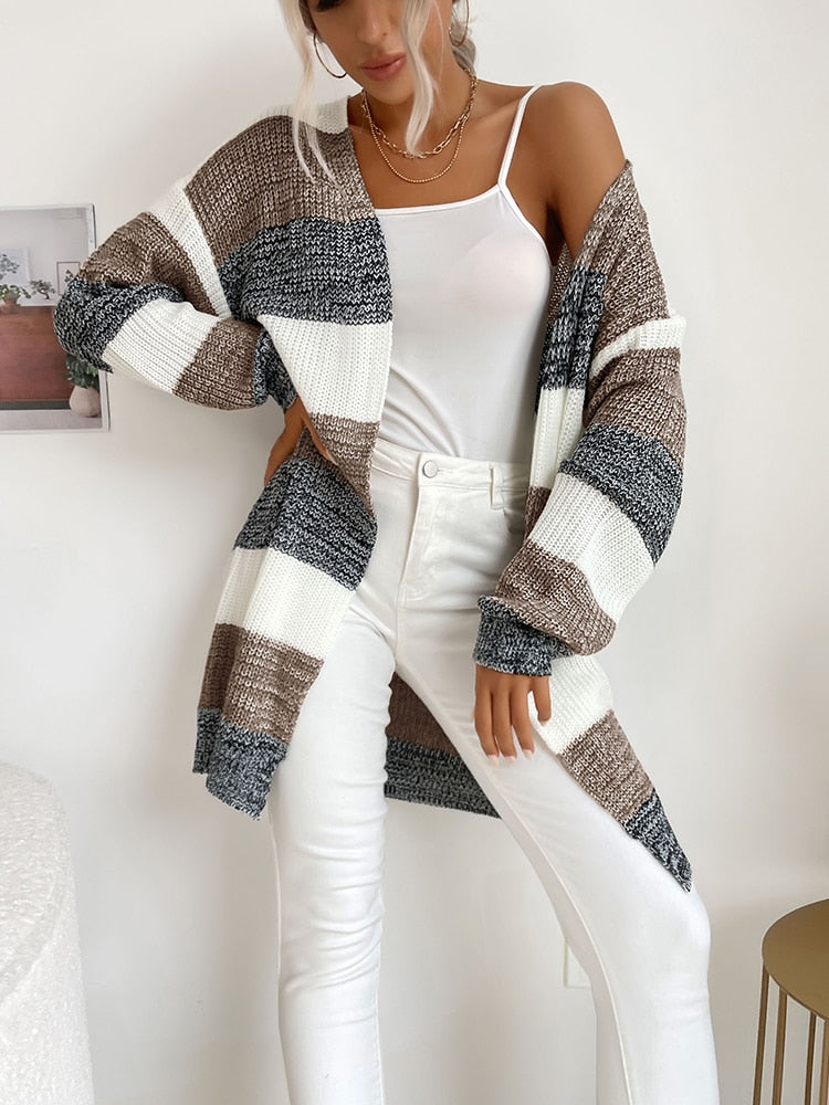 Long Sleeve Knitted Cardigan