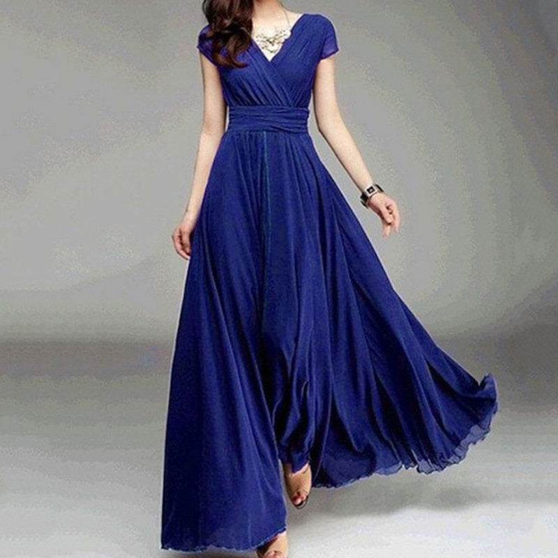 Plus Size Floor-length Elegant Dress