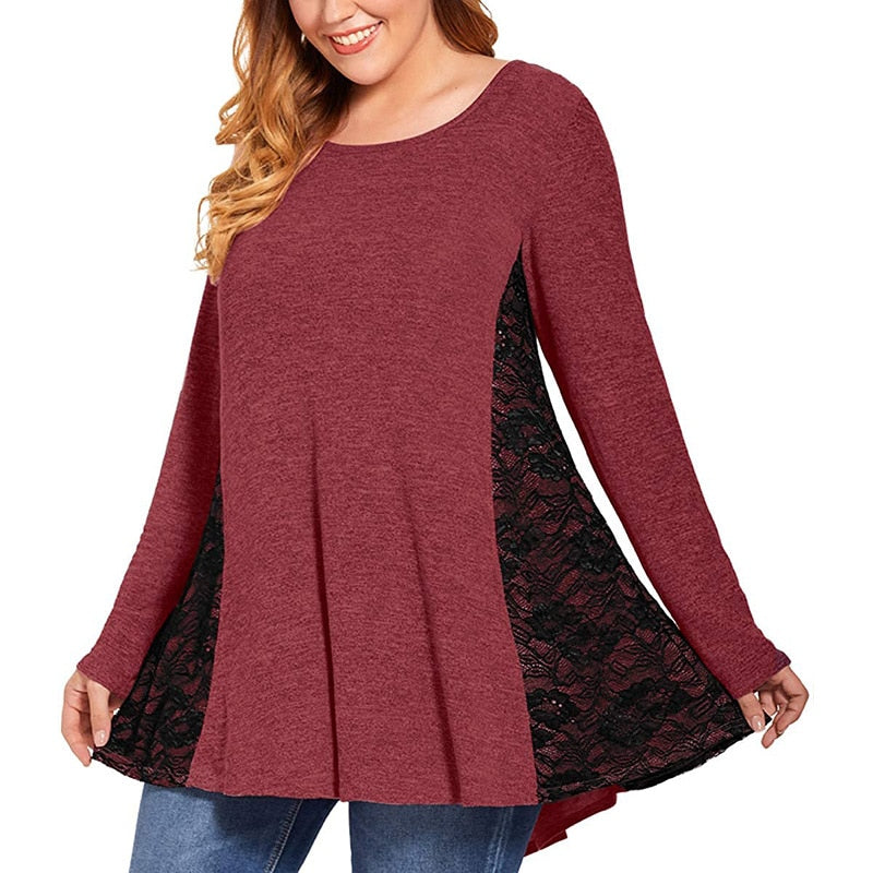 Long Sleeve Ruffled Top