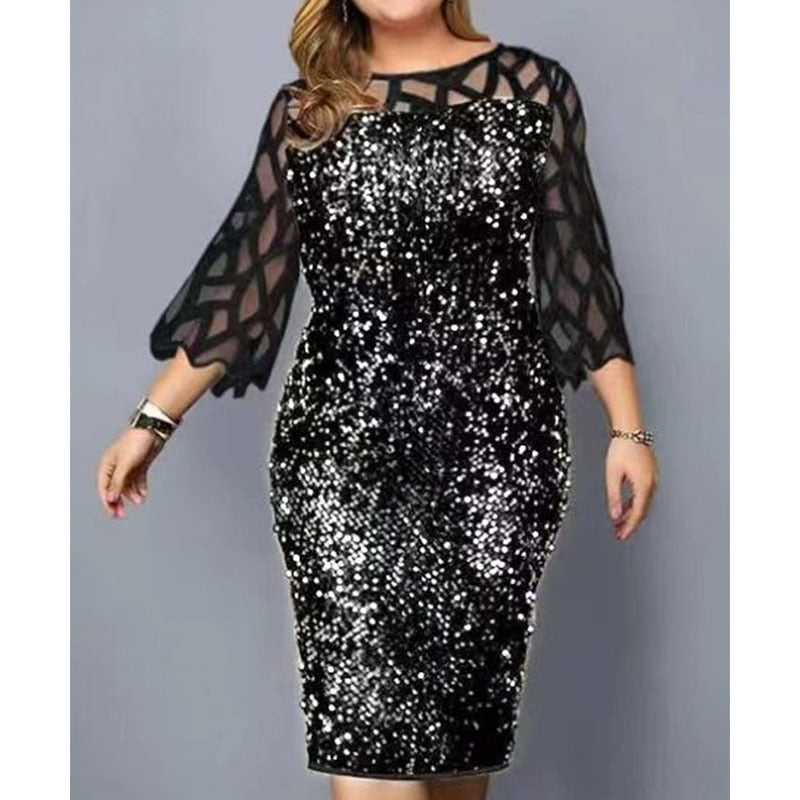 Plus Size Holiday Midi dress