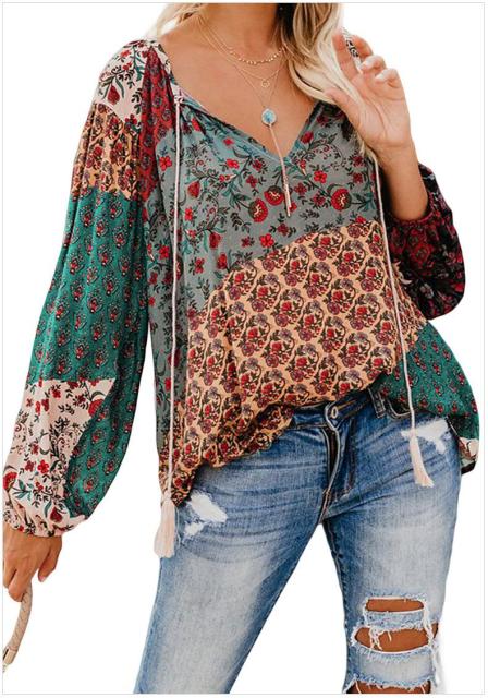 Ladies Pattern Printed Blouse