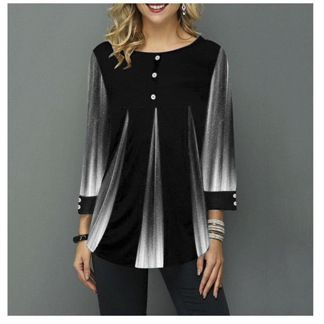 3/4 Sleeve Women's Summer Blouse