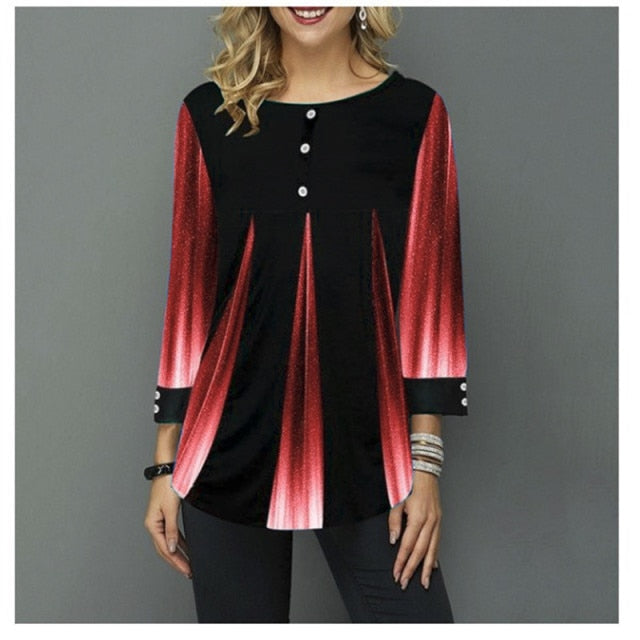 3/4 Sleeve Women's Summer Blouse