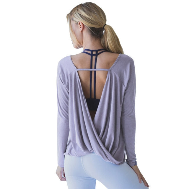 Ladies Backless Fitness Blouses