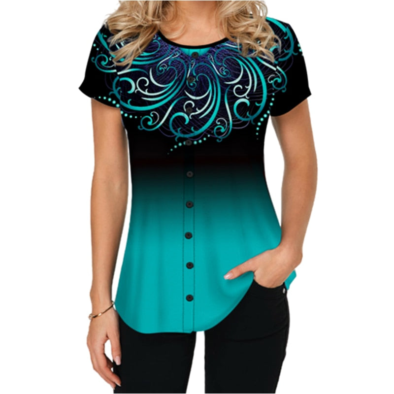 Women's Short Sleeve T Shirt S-5XL