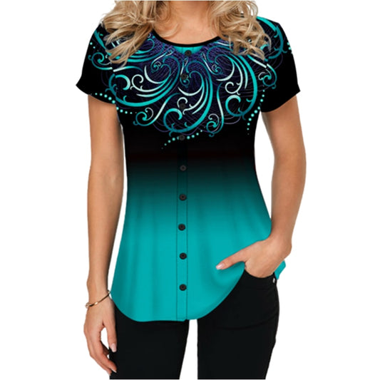 Women's Short Sleeve T Shirt S-5XL