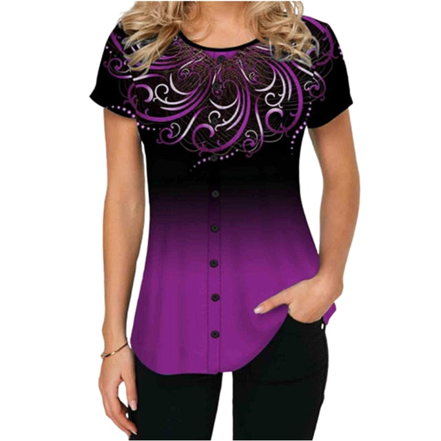 Women's Short Sleeve T Shirt S-5XL