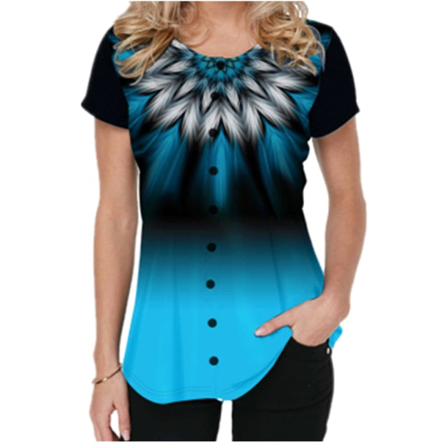 Women's Short Sleeve T Shirt S-5XL