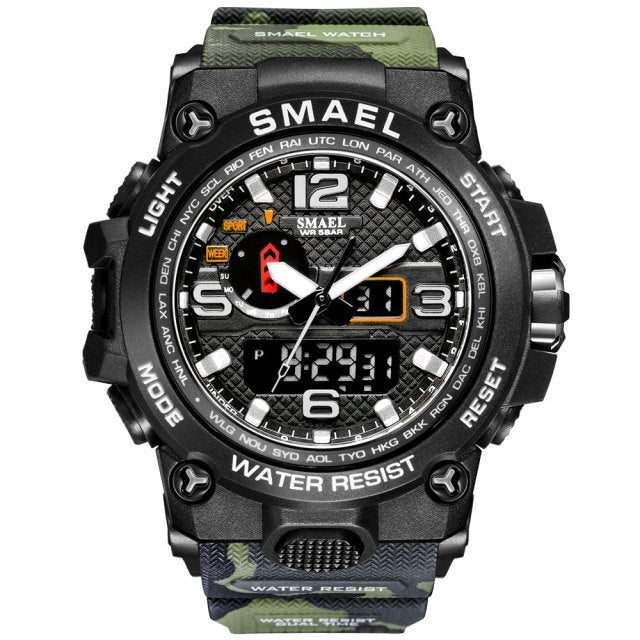 Men's 50M Waterproof Military Watch