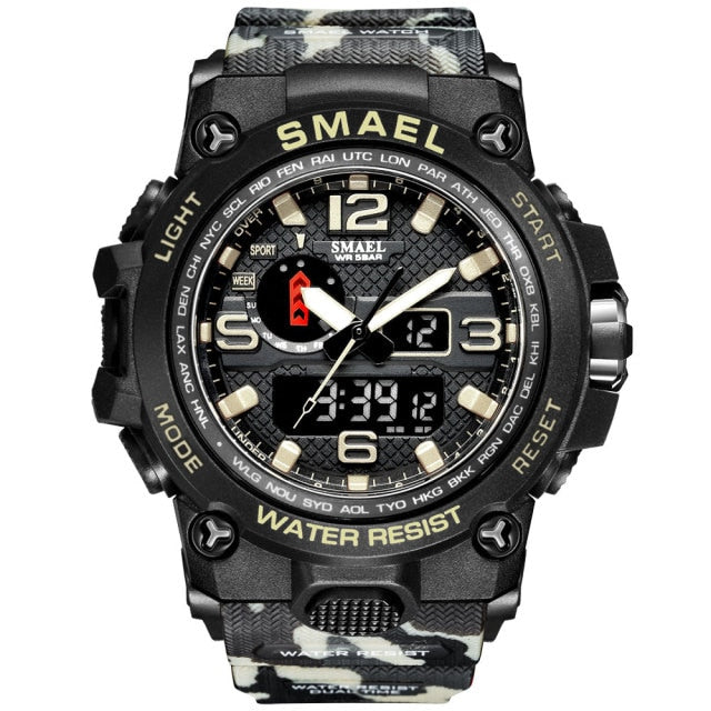 Men's 50M Waterproof Military Watch