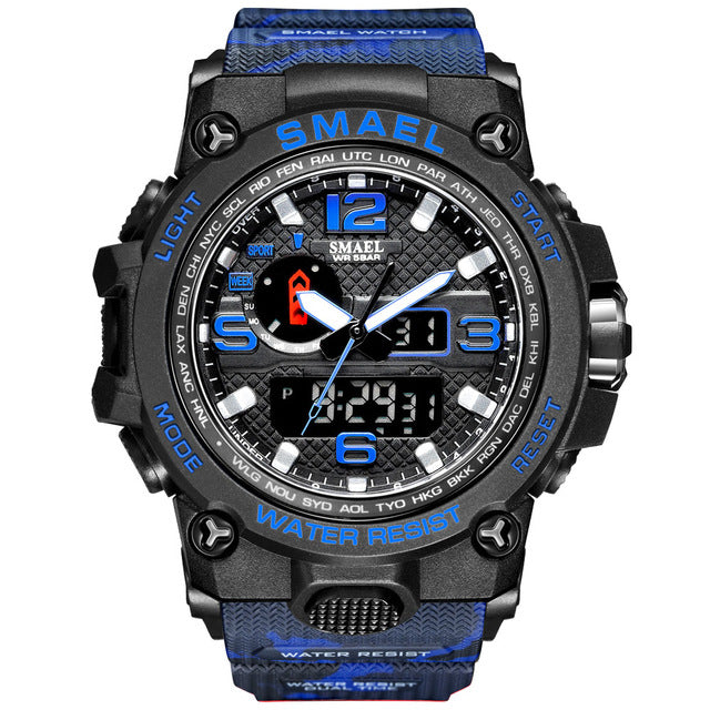 Men's 50M Waterproof Military Watch