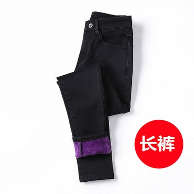 Women's High Waist Casual Jean with Color