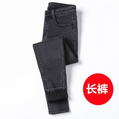 Women's High Waist Casual Jean with Color