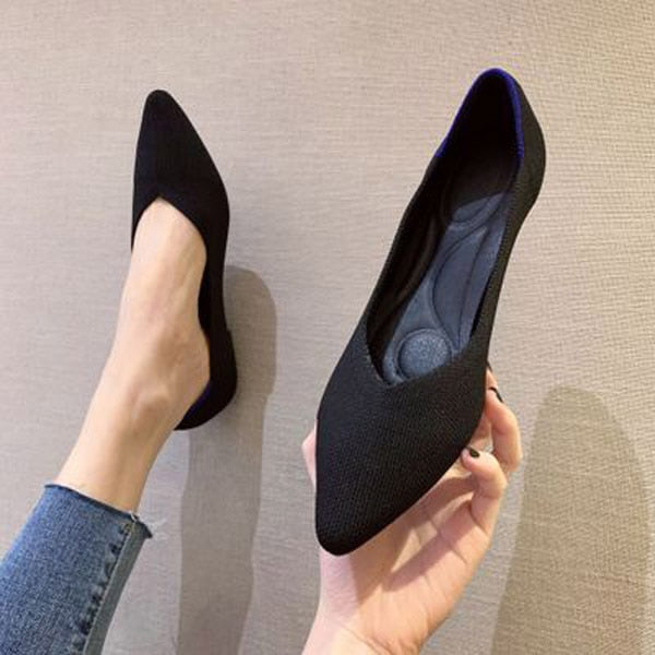 Ladies Fashion Chic Flat Bottom Shoe