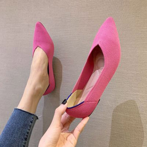 Ladies Fashion Chic Flat Bottom Shoe