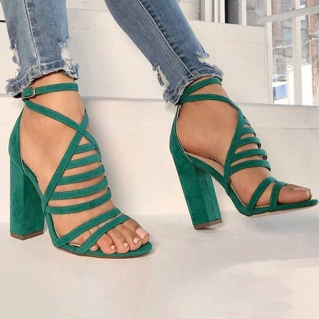 Hey Sexy Ladies Chunky Heel Sandals