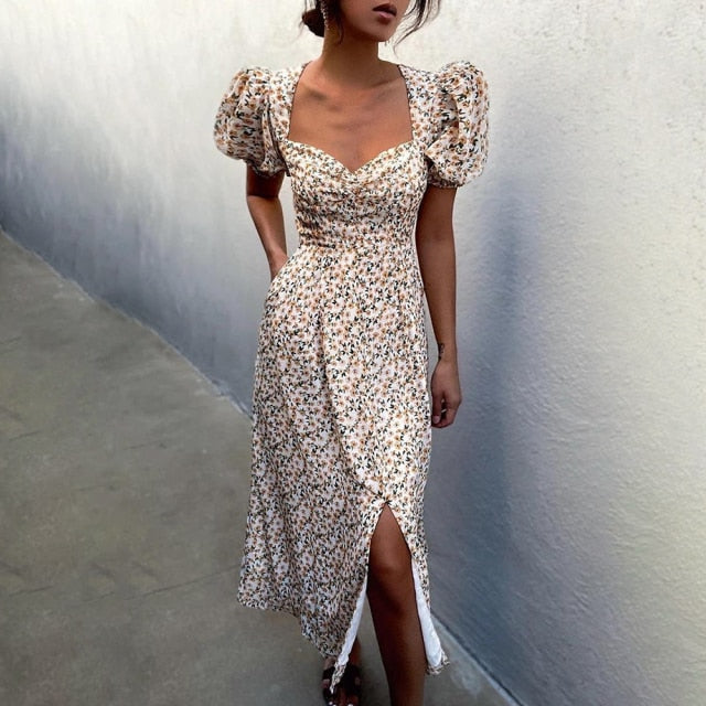 Women's Vintage Summer Midi Dress