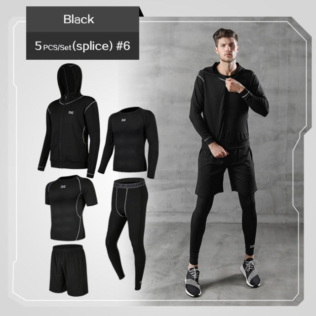 Men's 5 Piece Compression Suit