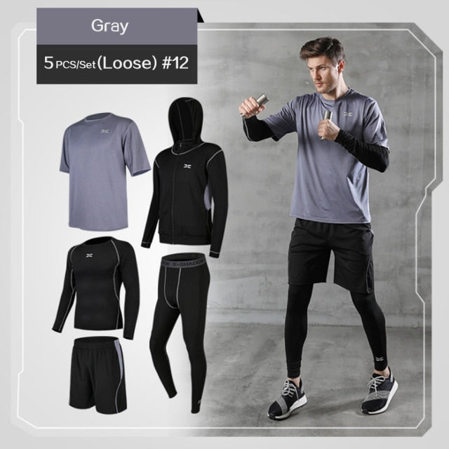 Men's 5 Piece Compression Suit