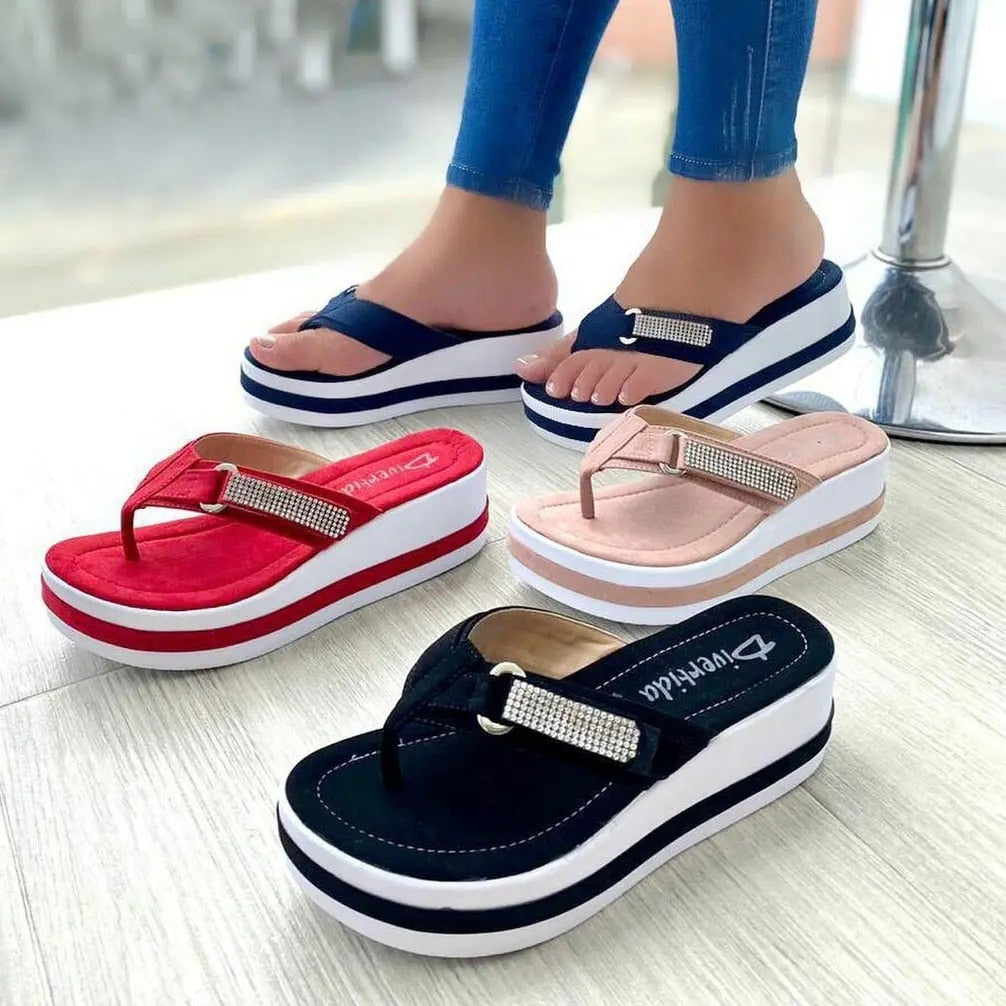 Comfortable Skid resistant Wedge Slippers