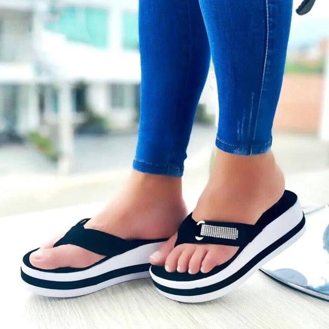 Comfortable Skid resistant Wedge Slippers