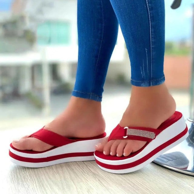 Comfortable Skid resistant Wedge Slippers