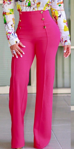 High Waist Business Style Pants for Women