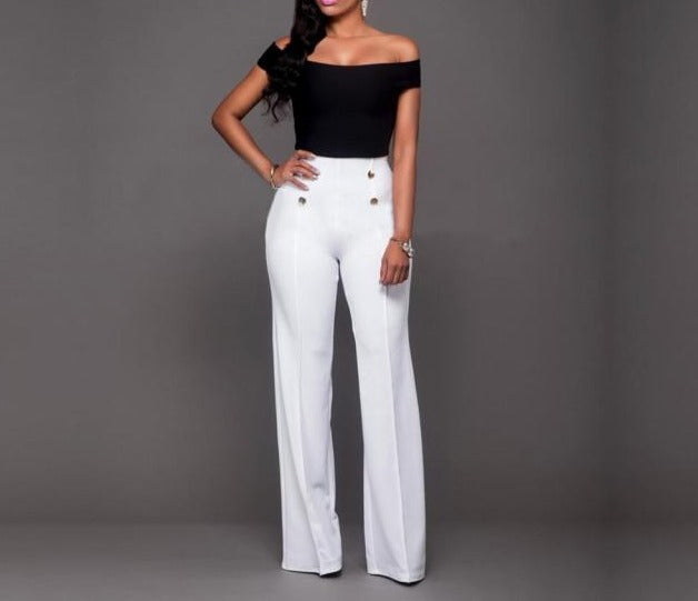 High Waist Business Style Pants for Women