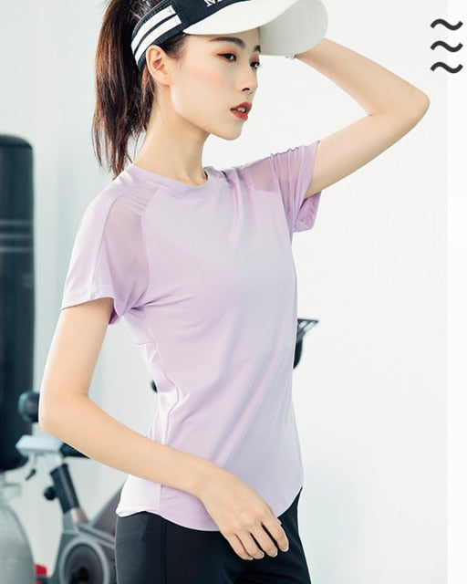 Short Sleeve Workout Tops for Women