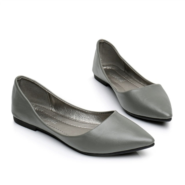 Hand-Sewn Genuine Leather Flat Shoes