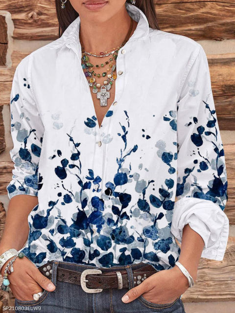 Loose Fitting Casual Printed Shirts